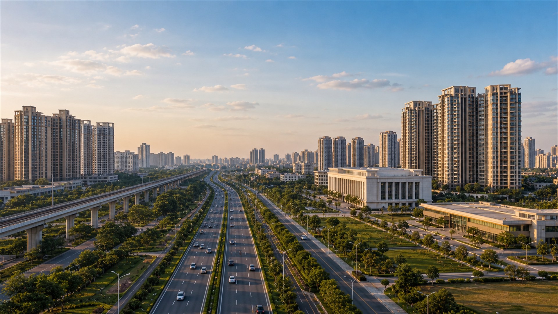 Greater Noida & Noida Extension skyline