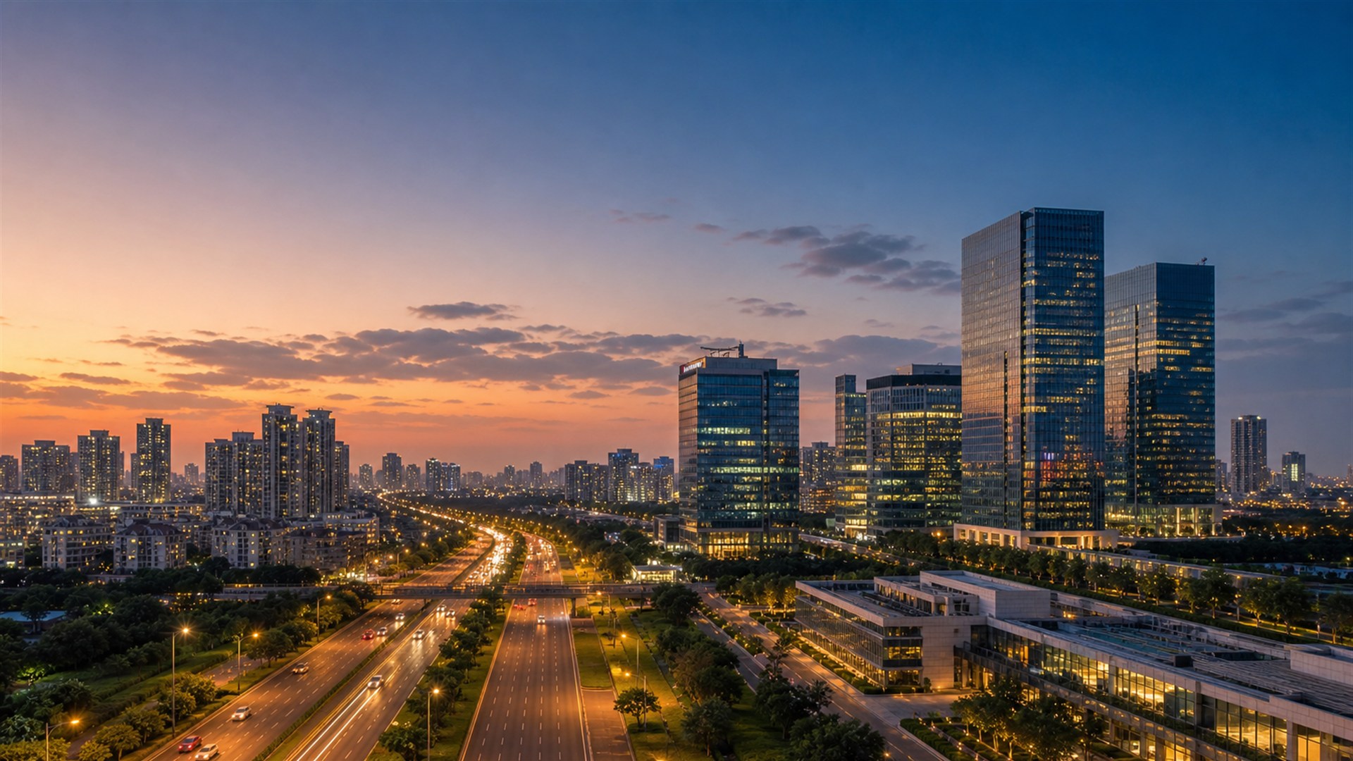 Gurugram skyline