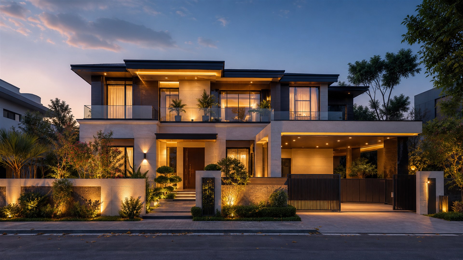 Modern luxury home exterior